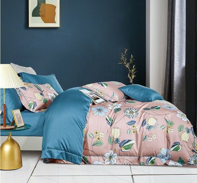 300 TC bloeien Bedsheets-Reeksen van het Katoenen de Dekking Dekbeddenbed pasten de Reeksen van het Bladendekbed